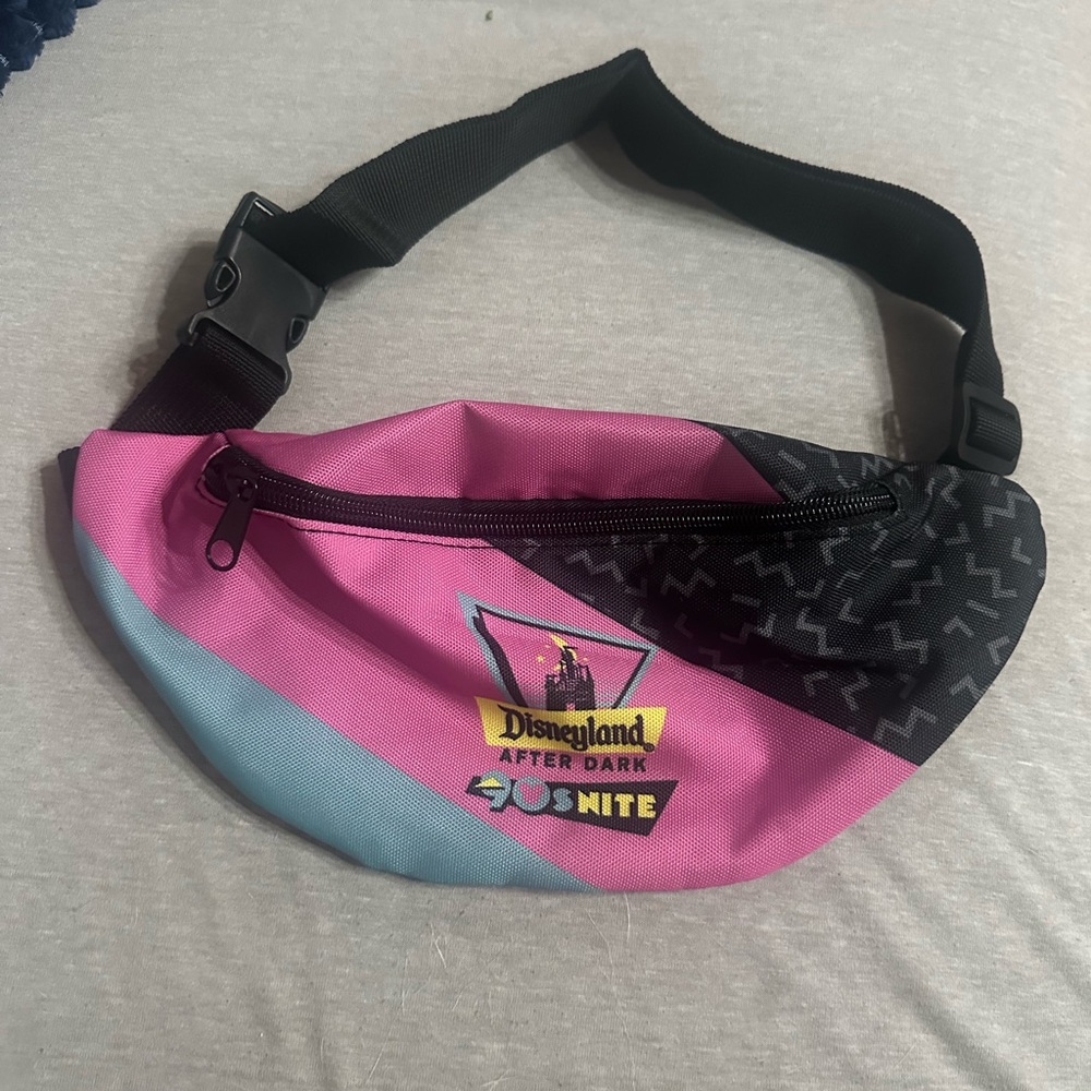 Disneyland After Dark 90’s Nite Fanny Pack – Retro Color Block Waist Bag – New